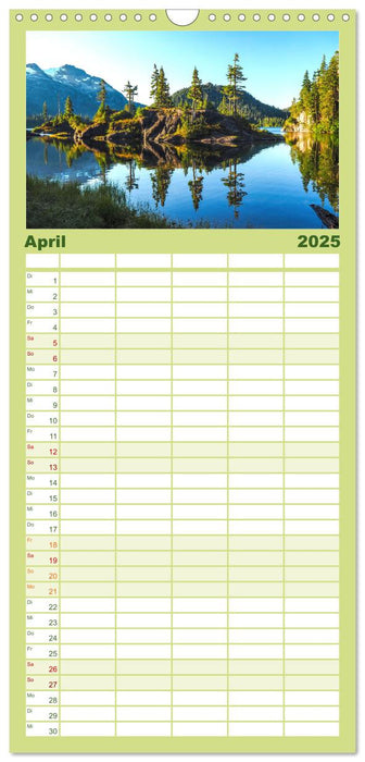 British Columbia - Faszination Kanada (CALVENDO Familienplaner 2025)