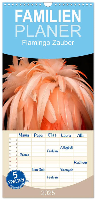 Flamingo Zauber (CALVENDO Familienplaner 2025)