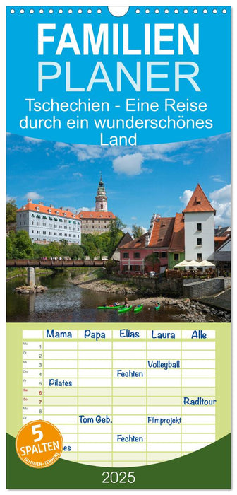 Tschechien - Eine Reise durch ein wunderschönes Land (CALVENDO Familienplaner 2025)