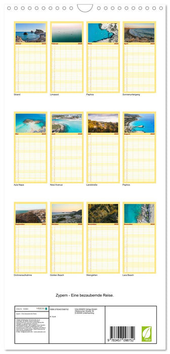 Zypern - Eine bezaubernde Reise. (CALVENDO Familienplaner 2025)