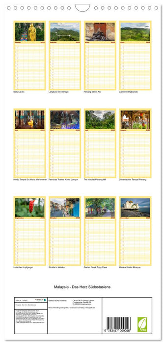 Malaysia - Das Herz Südostasiens (CALVENDO Familienplaner 2025)