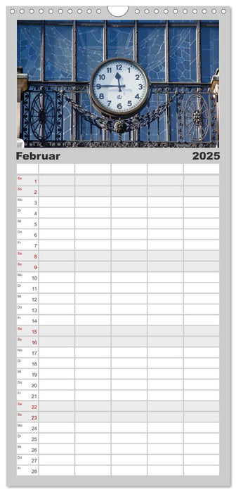 Hessen - Uhren an Fassaden (CALVENDO Familienplaner 2025)