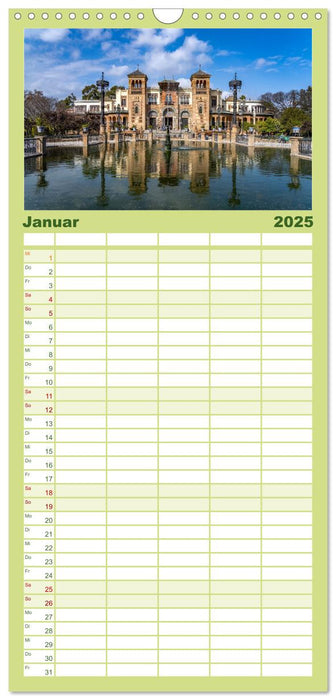 Andalusien - Sevilla (CALVENDO Familienplaner 2025)