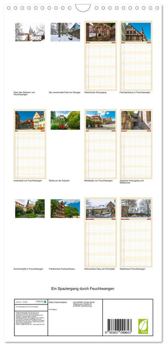 Ein Spaziergang durch Feuchtwangen (CALVENDO Familienplaner 2025)