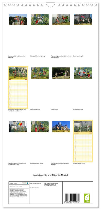 Landsknechte und Ritter im Modell (CALVENDO Familienplaner 2025)