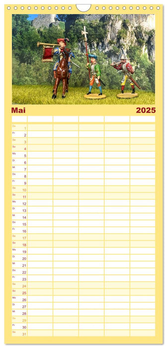 Landsknechte und Ritter im Modell (CALVENDO Familienplaner 2025)