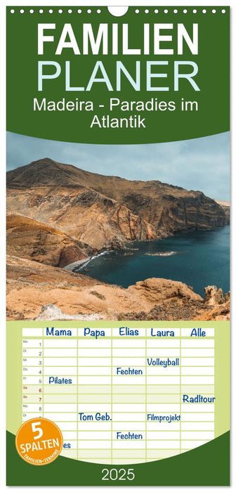 Madeira - Paradies im Atlantik (CALVENDO Familienplaner 2025)