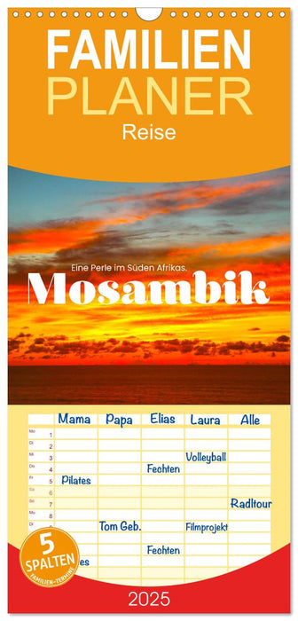 Mosambik - Eine Perle im Süden Afrikas. (CALVENDO Familienplaner 2025)