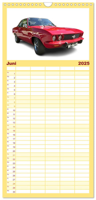 Mein Autokalender (CALVENDO Familienplaner 2025)