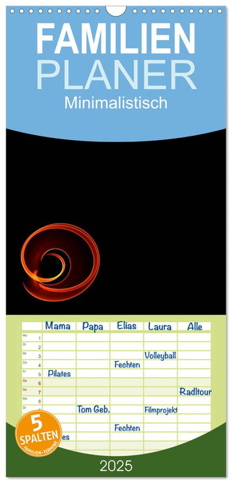 Minimalistisch (CALVENDO Familienplaner 2025)