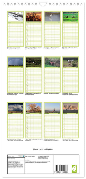 Unser Land im Norden (CALVENDO Familienplaner 2025)