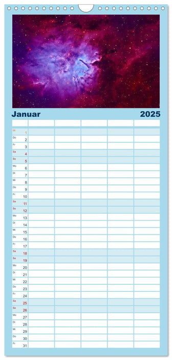 Welt All 2025 astrophotographie (CALVENDO Familienplaner 2025)