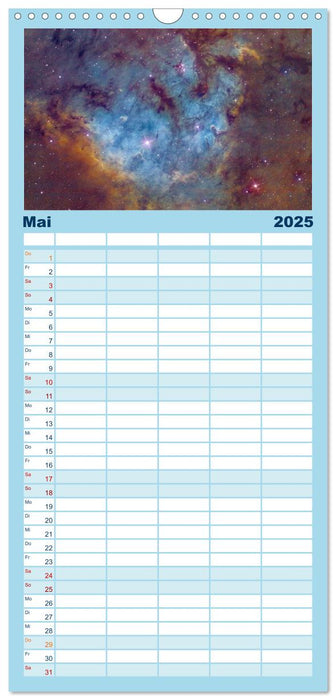 Welt All 2025 astrophotographie (CALVENDO Familienplaner 2025)