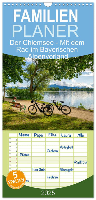 Der Chiemsee - Mit dem Rad im Bayerischen Alpenvorland (CALVENDO Familienplaner 2025)