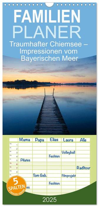 Traumhafter Chiemsee – Impressionen vom Bayerischen Meer (CALVENDO Familienplaner 2025)