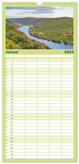 Sommergrüne Mosel (CALVENDO Familienplaner 2025)