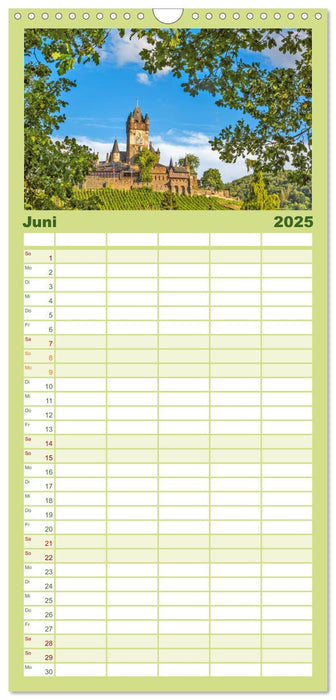 Sommergrüne Mosel (CALVENDO Familienplaner 2025)