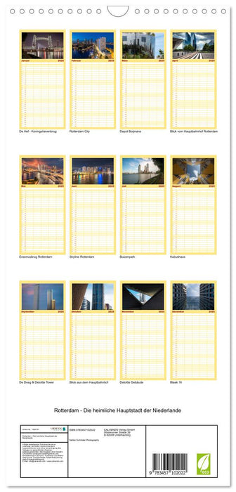 Rotterdam - Die heimliche Hauptstadt der Niederlande (CALVENDO Familienplaner 2025)
