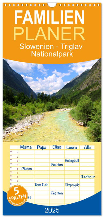 Slowenien - Triglav Nationalpark (CALVENDO Familienplaner 2025)