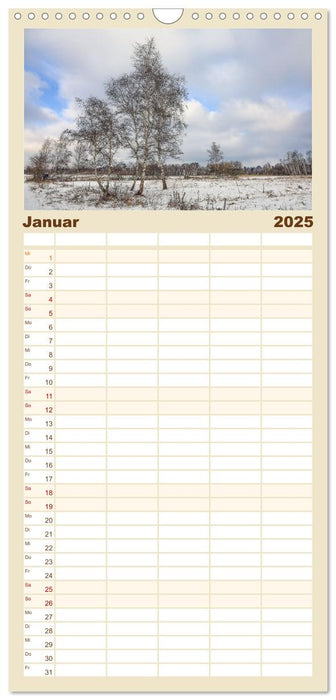 Moor und Riedlandschaften im Südwesten (CALVENDO Familienplaner 2025)