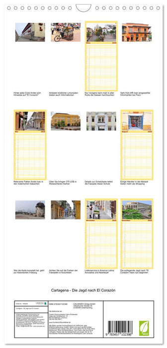Cartagena - Die Jagd nach El Corazón (CALVENDO Familienplaner 2025)