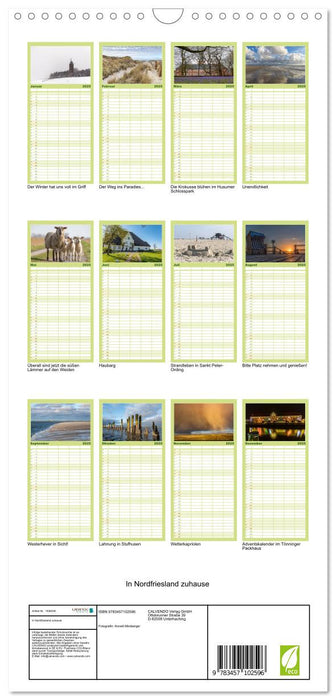 In Nordfriesland zuhause (CALVENDO Familienplaner 2025)