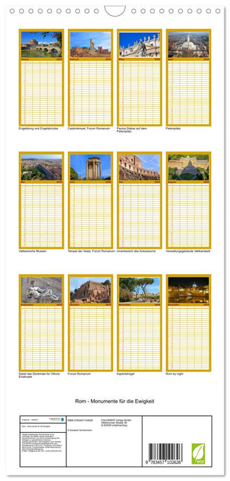 Rom - Monumente für die Ewigkeit (CALVENDO Familienplaner 2025)