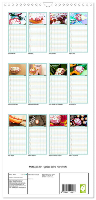 Mettkalender - Spread some more Mett (CALVENDO Familienplaner 2025)