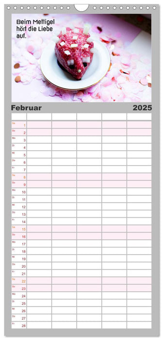 Mettkalender - Mettigel Edition (CALVENDO Familienplaner 2025)