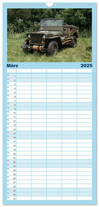 US Cars Kalender (CALVENDO Familienplaner 2025)