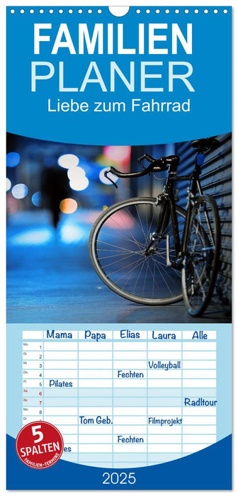 Liebe zum Fahrrad (CALVENDO Familienplaner 2025)