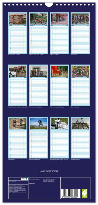 Liebe zum Fahrrad (CALVENDO Familienplaner 2025)