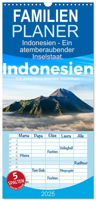 Indonesien - Ein atemberaubender Inselstaat. (CALVENDO Familienplaner 2025)
