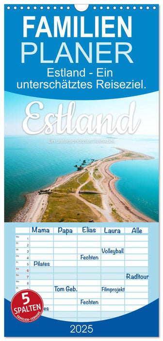 Estland - Ein unterschätztes Reiseziel. (CALVENDO Familienplaner 2025)