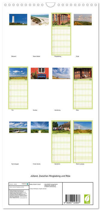 Jütland. Zwischen Ringkøbing und Ribe (CALVENDO Familienplaner 2025)