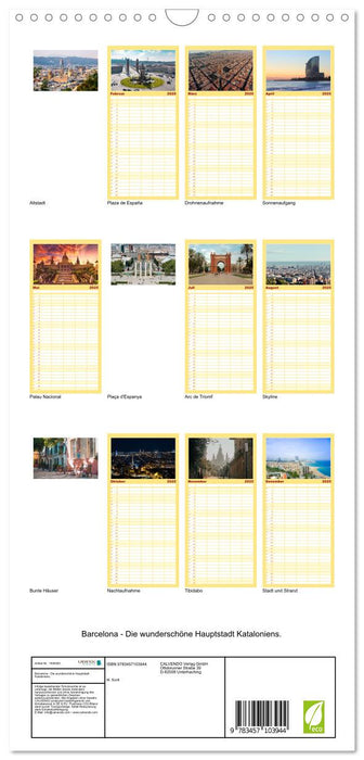 Barcelona - Die wunderschöne Hauptstadt Kataloniens. (CALVENDO Familienplaner 2025)