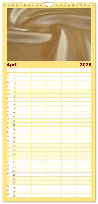 Foto- und Bastelkalender Satin - Stilvoll zum Selbstgestalten (CALVENDO Familienplaner 2025)