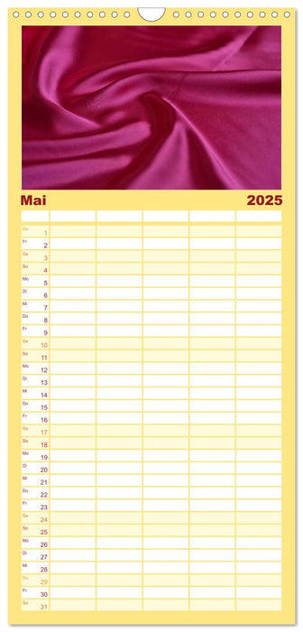 Foto- und Bastelkalender Satin - Stilvoll zum Selbstgestalten (CALVENDO Familienplaner 2025)