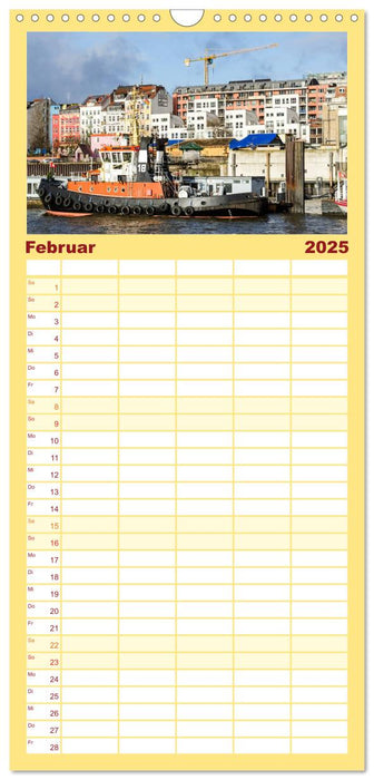 Zwölf Monate in Hamburg (CALVENDO Familienplaner 2025)