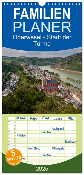 Oberwesel - Stadt der Türme (CALVENDO Familienplaner 2025)