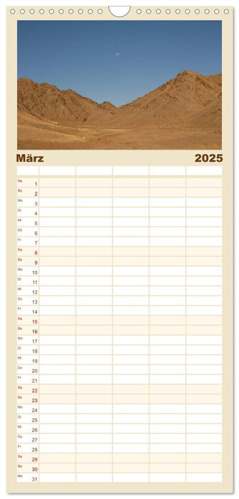 Wüste Gobi (CALVENDO Familienplaner 2025)