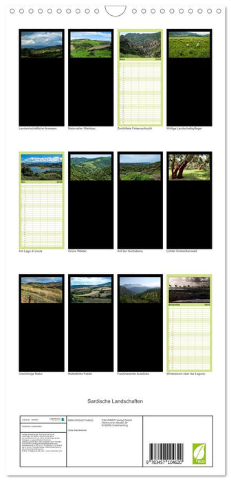Sardische Landschaften (CALVENDO Familienplaner 2025)