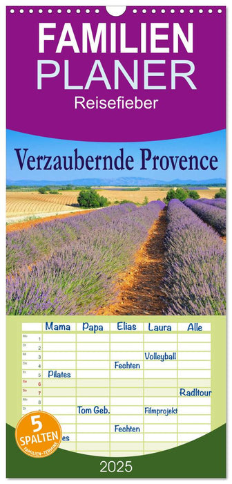 Verzaubernde Provence (CALVENDO Familienplaner 2025)