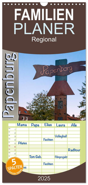 Papenburg - Papenborg (CALVENDO Familienplaner 2025)
