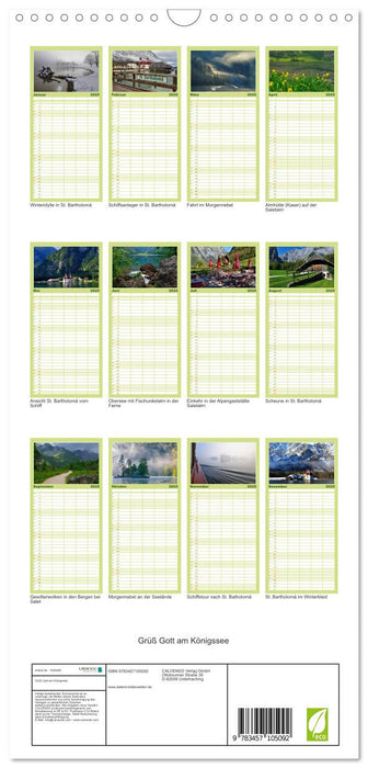 Grüß Gott am Königssee (CALVENDO Familienplaner 2025)