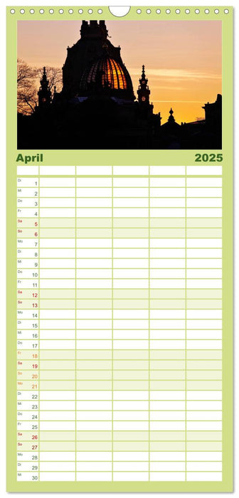 Elbflorenzansichten (CALVENDO Familienplaner 2025)