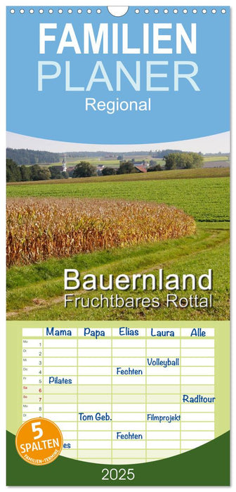 Bauernland, fruchtbares Rottal (CALVENDO Familienplaner 2025)