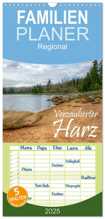 Verzauberter Harz (CALVENDO Familienplaner 2025)