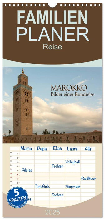 Marokko - Bilder einer Rundreise (CALVENDO Familienplaner 2025)