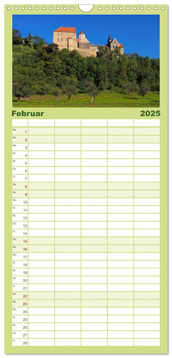 Saale-Unstrut - Region aus Wein und Stein (CALVENDO Familienplaner 2025)